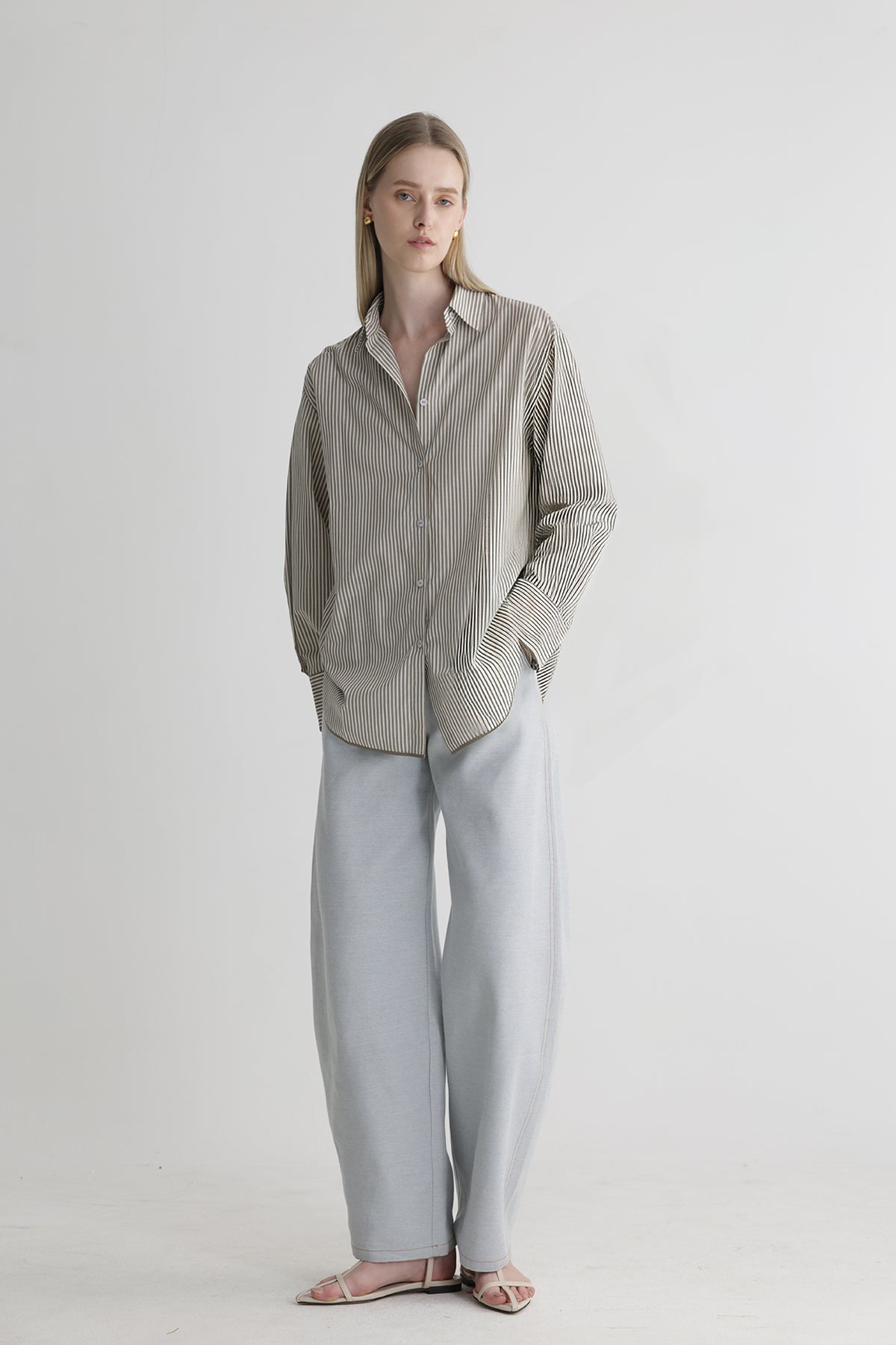 AVIGNON Striped Long-Sleeved Shirt